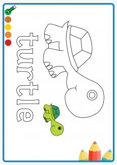 turtle coloring book