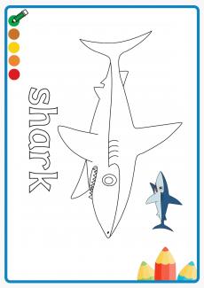 shark coloring book