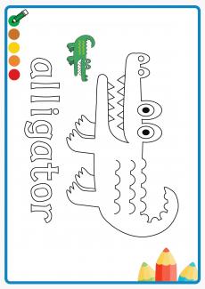 alligator coloring book