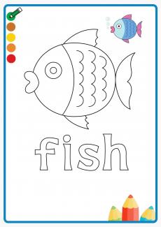 fish coloring book