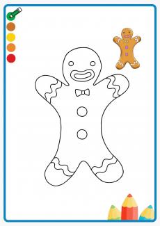 gingerbread man coloring book