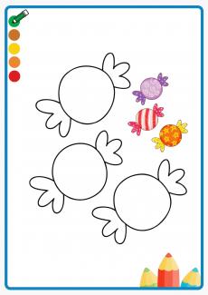 candy coloring book