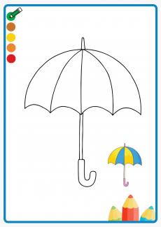 umbrella coloring book