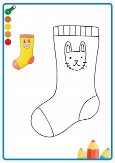 socks coloring book