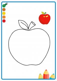 apple coloring book
