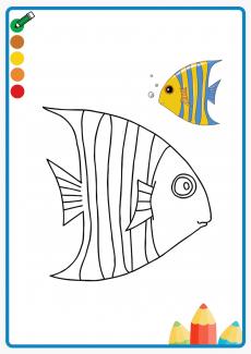 热带鱼 coloring book