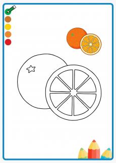 orange coloring book