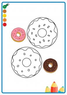 donut coloring book