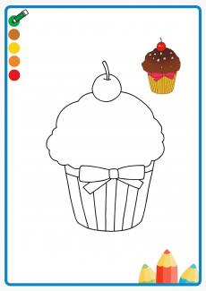 cupcake coloring book