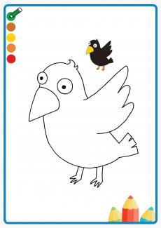 crow coloring book