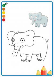 elephant coloring book
