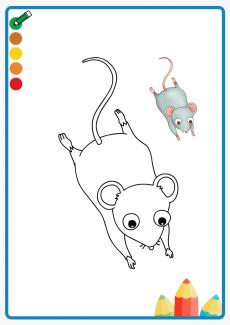 mouse coloring book