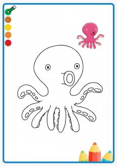 octopus coloring book