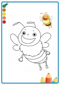 bee coloring book
