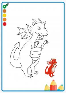 cartoon dinosaur coloring book