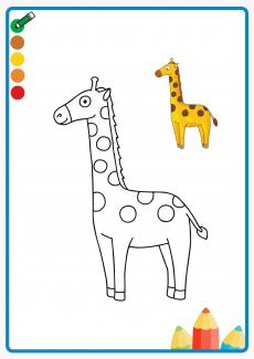 giraffe coloring book
