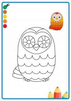 owl coloring book