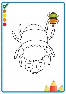 spider coloring book