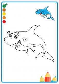 shark coloring book