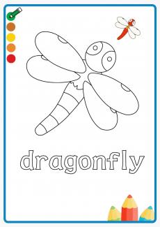 dragonfly coloring book