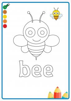 bee coloring book