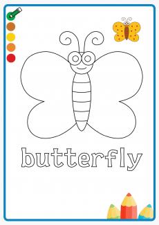 butterfly coloring book