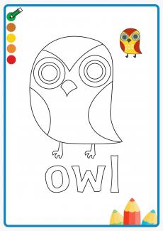 owl coloring book