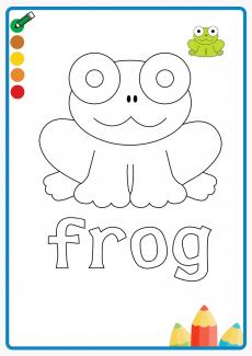 frog coloring book
