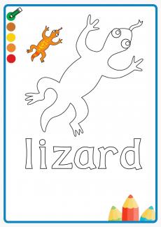 lizard coloring book