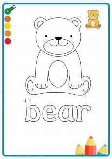 bear coloring book