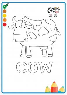 cow coloring book