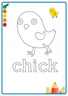 chick coloring book