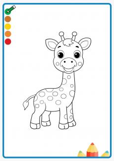 giraffe coloring book
