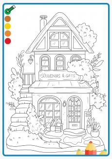 Souvenir and Gift Shop coloring book