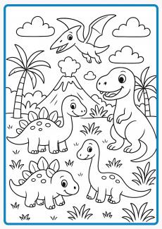Dinosaur Park coloring book