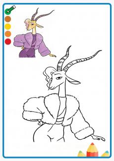 Zootopia:Gazelle coloring book