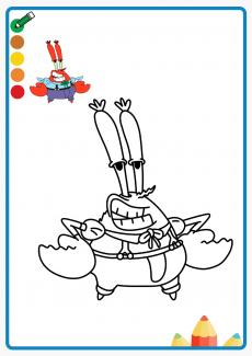 Spongebob:Mr. Krabs coloring book