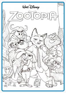 Zootopia coloring book