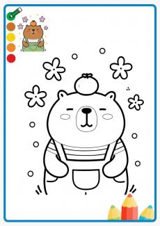 capybara coloring book