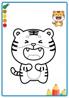 tiger coloring book