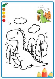 dinosaur coloring book
