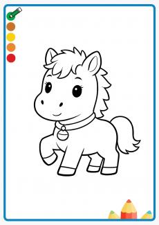 horse coloring book
