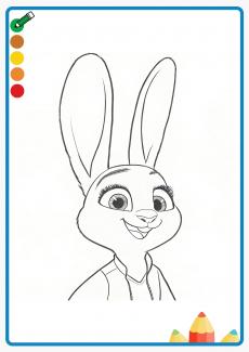 Zootopia Judy coloring book