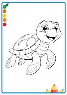 Sea Turtle coloring book