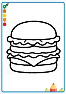 hamburger coloring book