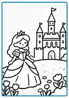 Princess Castle coloring book