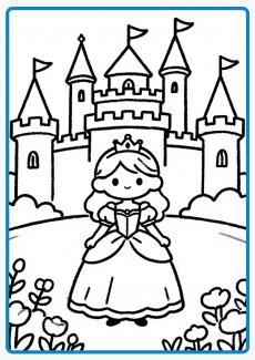 Princess Castle coloring book