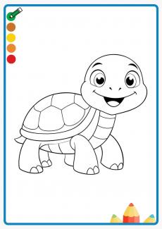 Turtle coloring book