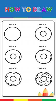 How to drawing donut