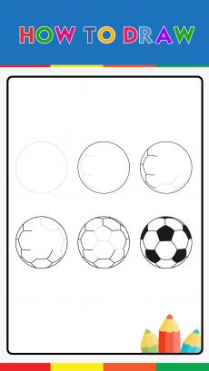 How to drawing football